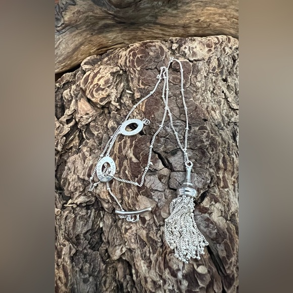 Authentic Links of London Necklace Tassel Chain Balls Bead Ball 18.5” Adjustable - Picture 5 of 16